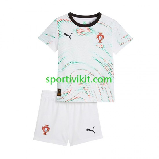 Completo da calcio Bambini Portogallo Maglia Seconda 2025 Manica Corta