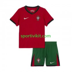 Completo da calcio Bambini Portogallo Maglia Prima Euro 2024 Manica Corta
