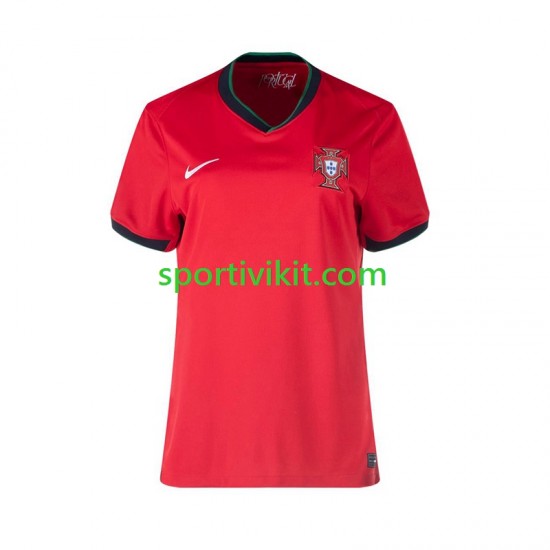 Portogallo Donna Maglia Prima Euro 2024 Manica Corta