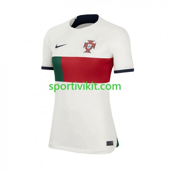 Portogallo Donna Maglia Seconda Coppa del Mondo 2022 Manica Corta