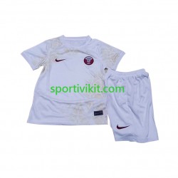 Completo da calcio Bambini Qatar Maglia Seconda Coppa del Mondo 2022 Manica Corta