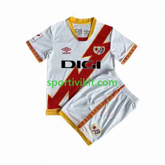 Completo da calcio Bambini Rayo Vallecano Maglia Prima 2023-2024 Manica Corta Completo da calcio Bambini Rayo Vallecano Maglia Prima 2023-2024 Manica Corta