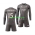 Completo da calcio Bambini Real Madrid Arda Guler 15 Maglia Terza 2024-2025 Manica Lunga