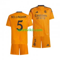 Completo da calcio Bambini Real Madrid BELLINGHAM 5 Maglia Seconda 2024-2025 Manica Corta