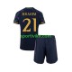 Completo da calcio Bambini Real Madrid Brahim Diaz 21 Maglia Seconda 2023-2024 Manica Corta Completo da calcio Bambini Real Madrid Brahim Diaz 21 Maglia Seconda 2023-2024 Manica Corta