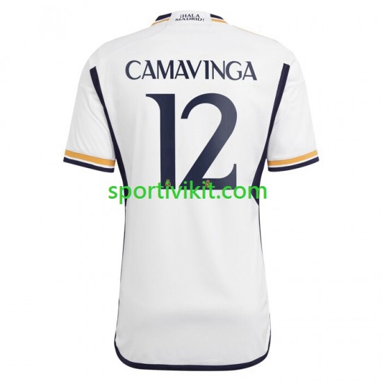 Real Madrid Camavinga 12 Uomo Maglia Prima 2023-2024 Manica Corta
