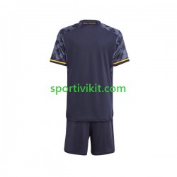 Completo da calcio Bambini Real Madrid Maglia Seconda 2023-2024 Manica Corta