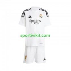 Completo da calcio Bambini Real Madrid Bianco Maglia Prima 2024-2025 Manica Corta