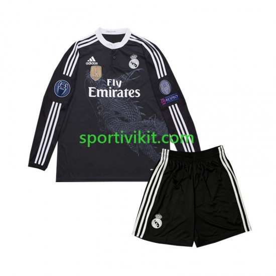 Completo da calcio Bambini Real Madrid Retro 2014 Maglia Terza Manica Lunga Completo da calcio Bambini Real Madrid Retro 2014 Maglia Terza Manica Lunga