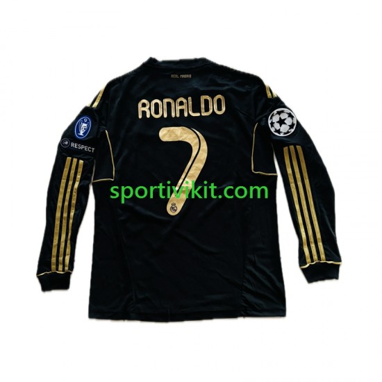 Real Madrid Cristiano Ronaldo 7 2011-2012 Uomo Maglia Seconda Manica Lunga Real Madrid Cristiano Ronaldo 7 2011-2012 Uomo Maglia Seconda Manica Lunga