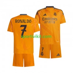 Completo da calcio Bambini Real Madrid Cristiano Ronaldo 7 Maglia Seconda 2024-2025 Manica Corta