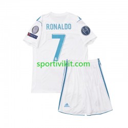 Completo da calcio Bambini Real Madrid Cristiano Ronaldo 7 Retro 2017 Maglia Prima Manica Corta