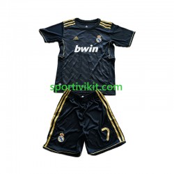Completo da calcio Bambini Real Madrid Cristiano Ronaldo 7 Retro 2011-2012 Maglia Seconda Manica Corta