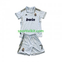Completo da calcio Bambini Real Madrid Cristiano Ronaldo 7 Retro 2011-2012 Maglia Prima Manica Corta