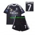 Completo da calcio Bambini Real Madrid Cristiano Ronaldo 7 Retro 2014 Maglia Terza Manica Corta