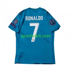 Completo da calcio Bambini Real Madrid Cristiano Ronaldo 7 Retro 2017 Maglia Terza Manica Corta
