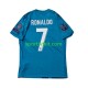 Completo da calcio Bambini Real Madrid Cristiano Ronaldo 7 Retro 2017 Maglia Terza Manica Corta