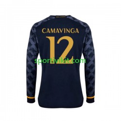 Real Madrid EDUARDO CAMAVINGA 12 Uomo Maglia Seconda 2023-2024 Manica Lunga