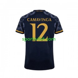 Real Madrid EDUARDO CAMAVINGA 12 Uomo Maglia Seconda 2023-2024 Manica Corta