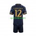 Completo da calcio Bambini Real Madrid EDUARDO CAMAVINGA 12 Maglia Seconda 2023-2024 Manica Corta