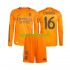 Completo da calcio Bambini Real Madrid Endrick 16 Maglia Seconda 2024-2025 Manica Lunga