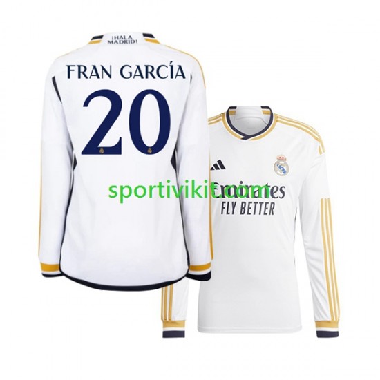 Real Madrid Fran Garcia 20 Uomo Maglia Prima 2023-2024 Manica Lunga