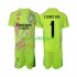 Completo da calcio Bambini Real Madrid Portiere COURTOIS 1 Maglia Quarto 2024-2025 Manica Corta