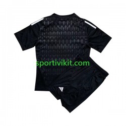 Completo da calcio Bambini Real Madrid Portiere Maglia Seconda 2023-2024 Manica Corta