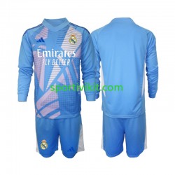 Completo da calcio Bambini Real Madrid Portiere Maglia Prima 2024-2025 Manica Lunga