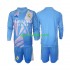 Completo da calcio Bambini Real Madrid Portiere Maglia Prima 2024-2025 Manica Lunga