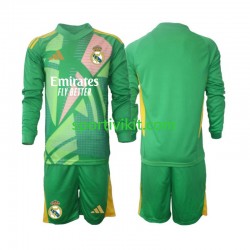 Completo da calcio Bambini Real Madrid Portiere Maglia Terza 2024-2025 Manica Lunga
