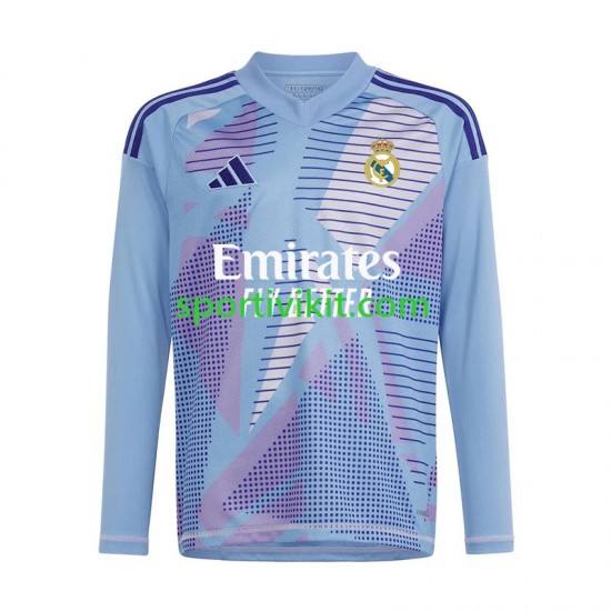 Real Madrid Portiere Blu Uomo Maglia Prima 2024-2025 Manica Lunga Real Madrid Portiere Blu Uomo Maglia Prima 2024-2025 Manica Lunga