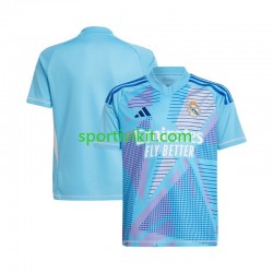Real Madrid Portiere Blu Uomo Maglia Prima 2024-2025 Manica Corta