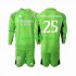 Completo da calcio Bambini Real Madrid Portiere Kepa Arrizabalaga 25 Maglia Prima 2023-2024 Manica Lunga