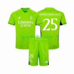 Completo da calcio Bambini Real Madrid Portiere Kepa Arrizabalaga 25 Maglia Prima 2023-2024 Manica Corta