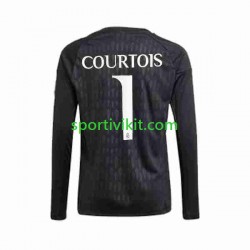Real Madrid Portiere Thibaut Courtois 1 Uomo Maglia Seconda 2023-2024 Manica Lunga