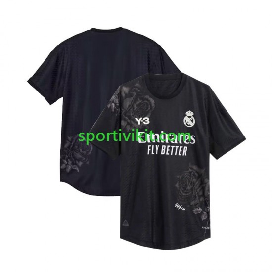 Real Madrid Portiere Y-3 Nero Uomo Maglia Quarto 2023-2024 Manica Corta