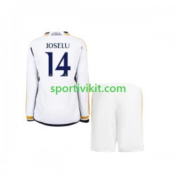 Completo da calcio Bambini Real Madrid JOSELU 14 Maglia Prima 2023-2024 Manica Lunga