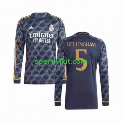 Real Madrid Jude Bellingham 5 Uomo Maglia Seconda 2023-2024 Manica Lunga