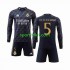 Completo da calcio Bambini Real Madrid Jude Bellingham 5 Maglia Seconda 2023-2024 Manica Lunga