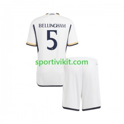 Completo da calcio Bambini Real Madrid Jude Bellingham 5 Maglia Prima 2023-2024 Manica Corta