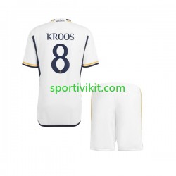 Completo da calcio Bambini Real Madrid Kroos 8 Maglia Prima 2023-2024 Manica Corta