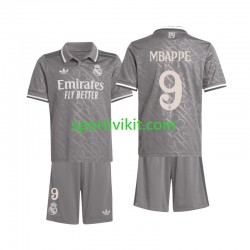 Completo da calcio Bambini Real Madrid Mbappé Kylian 9 Maglia Terza 2024-2025 Manica Corta