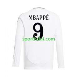 Real Madrid Mbappé Kylian 9 Bianco Uomo Maglia Prima 2024-2025 Manica Lunga