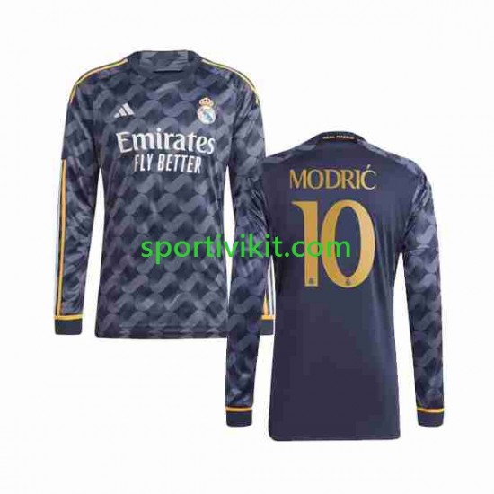 Real Madrid Modrić Luka 10 Uomo Maglia Seconda 2023-2024 Manica Lunga
