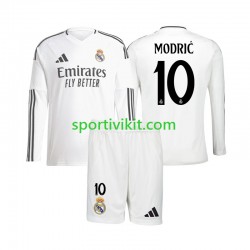 Completo da calcio Bambini Real Madrid Modrić Luka 10 Maglia Prima 2024-2025 Manica Lunga