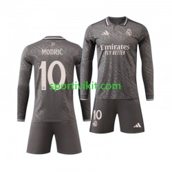Completo da calcio Bambini Real Madrid Modrić Luka 10 Maglia Terza 2024-2025 Manica Lunga