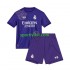 Completo da calcio Bambini Real Madrid Viola Maglia Quarto 2023-2024 Manica Corta