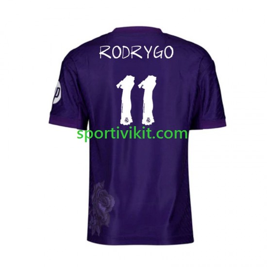 Real Madrid RODRYGO 11 Y-3 Viola Uomo Maglia Quarto 2023-2024 Manica Corta