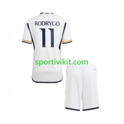Completo da calcio Bambini Real Madrid Rodrygo Goes 11 Maglia Prima 2023-2024 Manica Corta